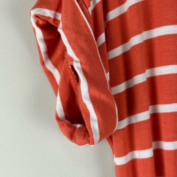 Women's Striped Romper w/ Pockets & Drawstring Front - Picture 7 of 7